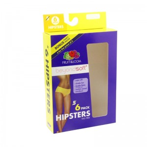 Scatola di visualizzazione della biancheria intima biancheria intima dell\'abbigliamento, scatola della scheda della finestra.