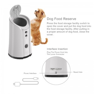 Distributore del trattamento della macchina fotografica del cane