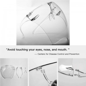 Goggle antinebbia Unisex visiera visore pieno viso viso protettivo occhiali