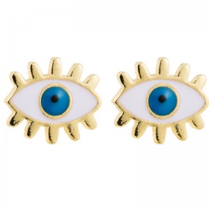 Europeo e americano Border Border Fashion Femminile Gocciolante Gocciolante Orecchini semplici Orecchini Devil Eye Orecchini Ins Giapponese Versione coreana degli orecchini