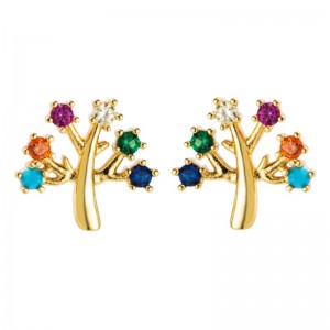 Borchie auricolari in micro-intarsiatura in oro europeo e americano in croce, accessori per orecchini personalizzati, orecchini alla moda dei tempi temperamenti