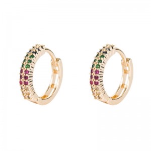 Corea del Sud Dongdaemun orecchini di gioielli in rame orecchini zirconi accessori europei e americani accessori di modo transfrontaliero di orecchini placcati in oro all\'ingrosso