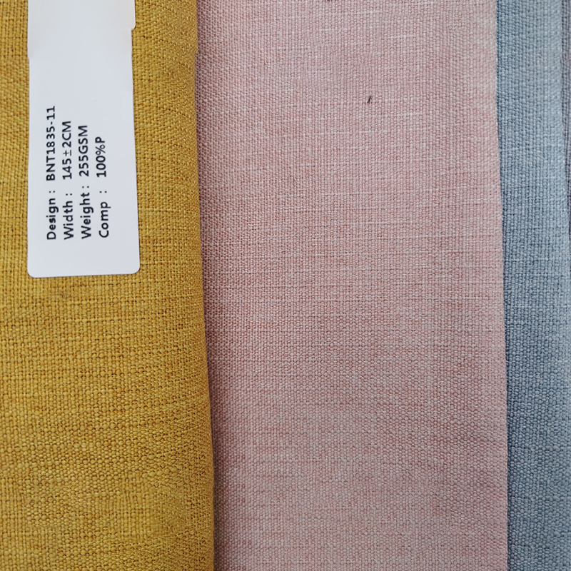 Tessuto in cotone e lino colorante BNT1835