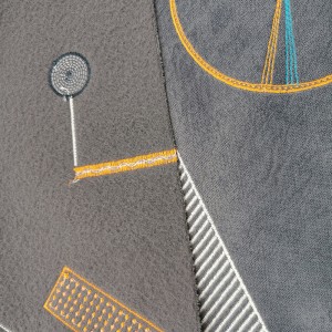 Panno flanella ricamato BNT6868