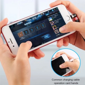 2 ° gen 540 rotazione micro USB tipo C Cavo di ricarica magnetica innylon intrecciata intrecciata in fretta ricarica rapida cavo USB