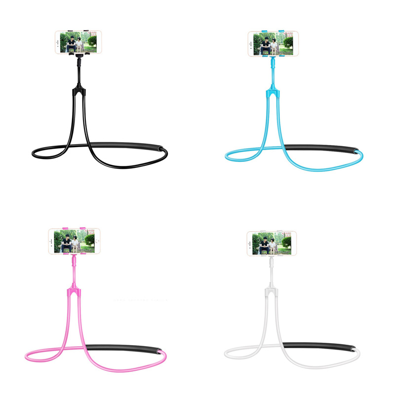 Supporto flessibile del telefono cellulare Neck Lazy Collana Zacket Bed Letto Supporto per telefoni a 360 gradi per iPhone Xiaomi Huawei