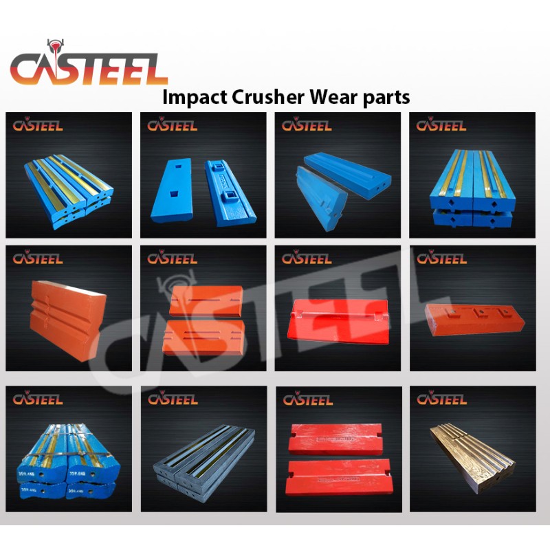 Barrette da frantoio di impatto europeo per Hazemag, Kleemann, Terex, TESAB, RM MOBILE ACQUA