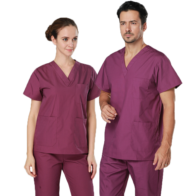 Infermiera Doctor Uniform Top Pants Pants Scrub Imposta logo personalizzato