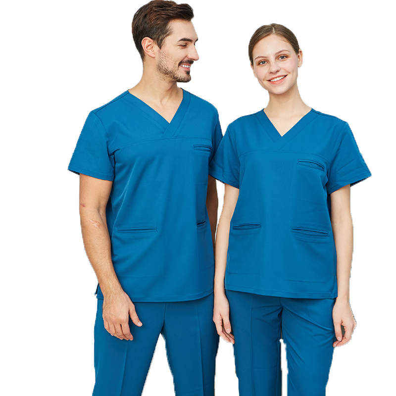 L'infermiera di alta qualità allungabile a 4 vie strofinata dell infermiere imposta all'ingrosso di uniforme spandex