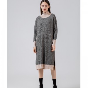 Trend alla moda Casual Joker Joker Kemp High Collar Dress 68017#