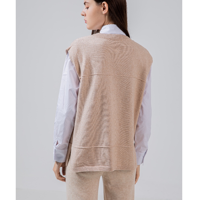 Trend alla moda Casual Versatile Knit Tasks False Gilet 68037#