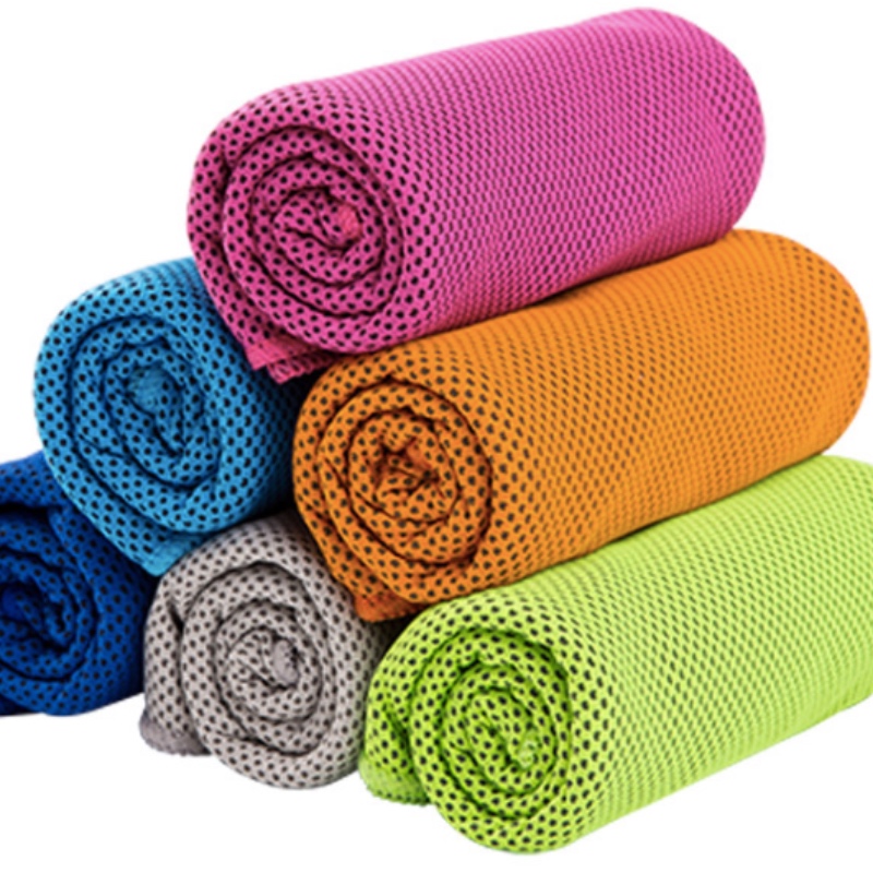 Uomini o donne Asciugamani di raffreddamento Ghiaccio Sport Sport Raffreddamento Asciugamano Asciugamano Freddo in microfibra per Yoga Palestra Viaggi Camping Campeggio all'aperto