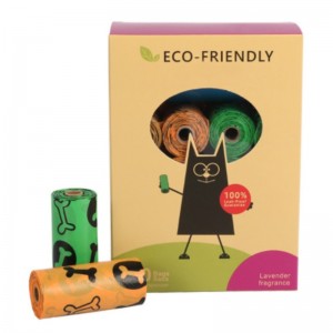 Sacchetto della cacca del cane monouso compostabile del materiale della PLA