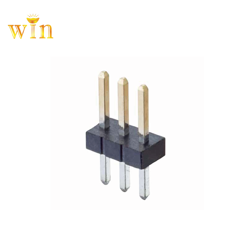 2.54mm Pitch 180 ° DIP SINGLE RAMONE 2P ~ 40P Pin Intestazione