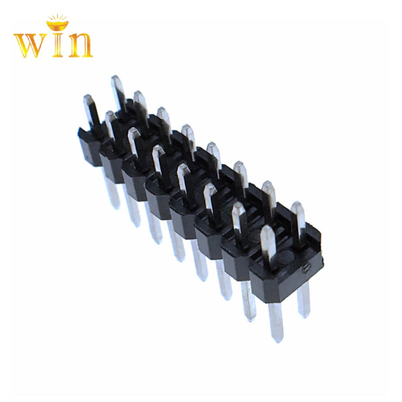 2.54mm 2x8p Dual Row Double Plastic Pin Pin Intestazione 3.0mm-9.2mm