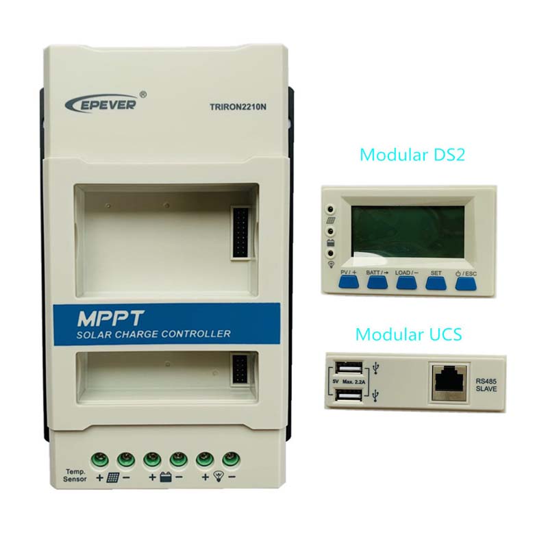 EPEVER 40A triron4215N Modulare MPPPT Solar Charge Controller 12V24VDC MAX.150V INGRESSO PANNELLO LCD PANNELLO DISPLAY DISPLAY LCD