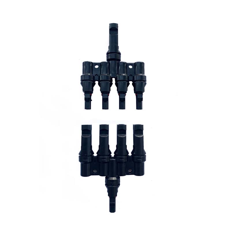 4 a 1 connettore fotovoltaico multi ramo 30A per connettore solare PV femmina con cavo solare 2.5mm2 ~ 6,0 mm