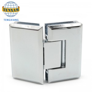 135 gradi in lega di zinco cerniera da bagno clip da bagno doccia porta fissaggio clip in vetro porta doccia accessori hardware