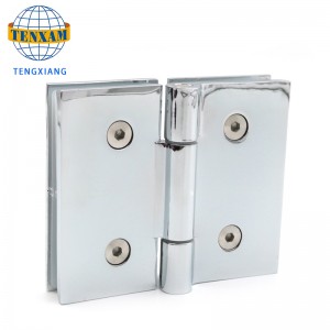 Porcellana Produttore di alta qualità in vetro a vetro 180 gradi in lega di zinco della doccia cerniera