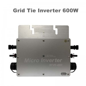 600W Pure Sine Wave Grid Inverter Impermeabile IP65 Micro Inverter 22-50VDC 190-260VAC per sistema solare MPPT