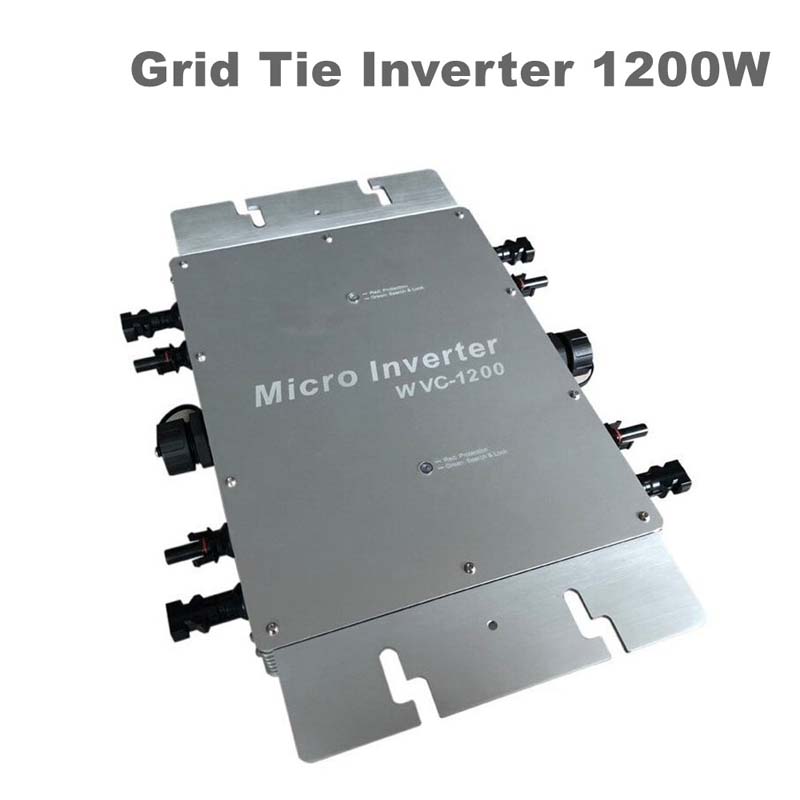 INVERTOR INVERTORE DI INVERTER 1200W 22V-50VDC 800W 22V-50VDC 80-160VAC Micro Inverter IP65 impermeabile per il sistema Solar MPPT
