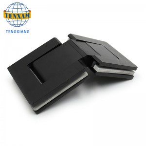 Vendita calda 135 gradi 304 SS opaconero doccia porte da porte in vetro cerniere