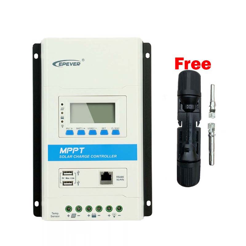 EPEVER 40A 30A 20A 10A Modulare MPPT Controller di carica solare 12V24VDC MAX.100V PAN PANNELLO DISPLARATORE LCD Pannello display LCD
