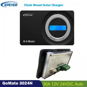 EPEVER 30A Regolatore della batteria del regolatore di carica solare 12V 24V Display LCD Mount da incasso automatico per campeggio auto rv