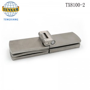 Bagno hardware Heavy Duty Piegatura lunga Pieghevole da 180 gradi Porta per doccia in vetro Cerniera gratuita