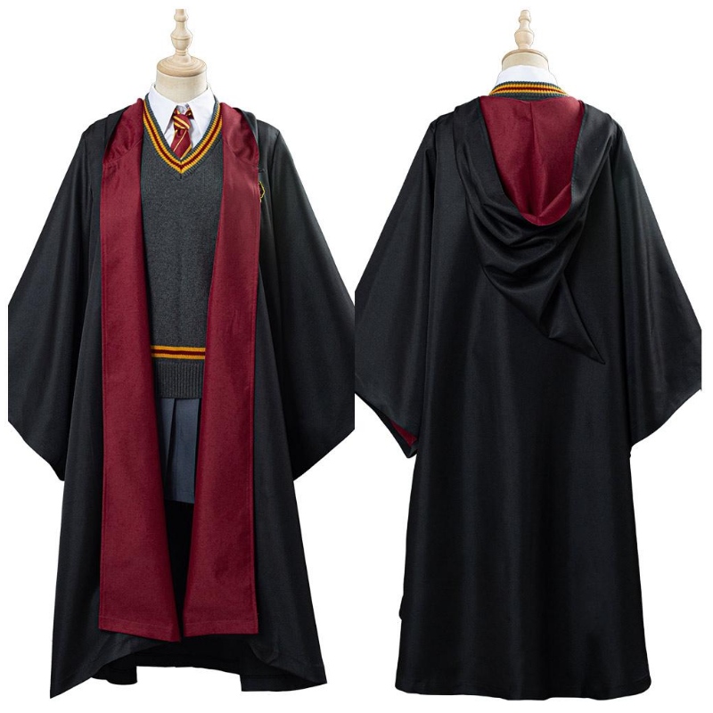 Harry Potter Hermione Granger Grifondoro Scuola Cosplay Acquista all'ingrosso Costumi di Halloween Bulk