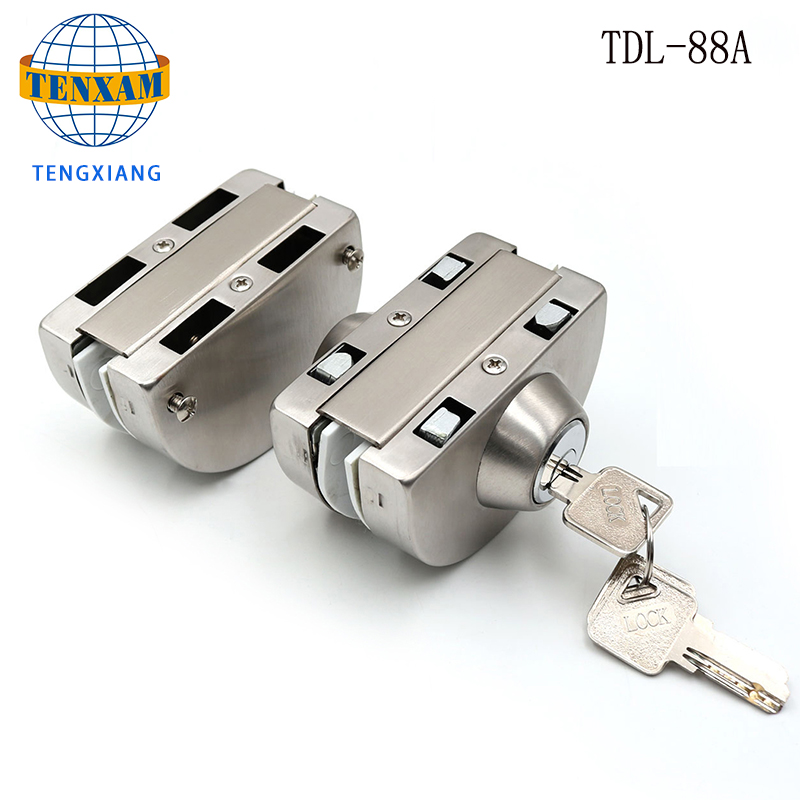 Leva dinichel satinato Set Lock Block Bedroom Bagno Tubolare Maniglia Porta serratura