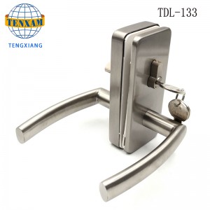 Serratura a porta in vetro strutturale commerciale serratura con manopola