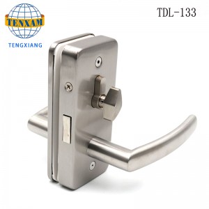 Serratura a porta in vetro strutturale commerciale serratura con manopola