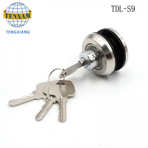 Serrature per porte in vetro scorrevole di alta qualità con cilindro di blocco