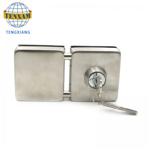 Blocco a doppio arrugginito in zinco di vetro temperato.