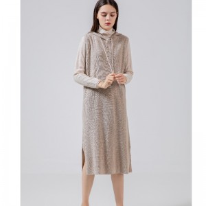 Alla moda casual versatile con cappuccio con cappuccio con cappuccio lunghi 69050#