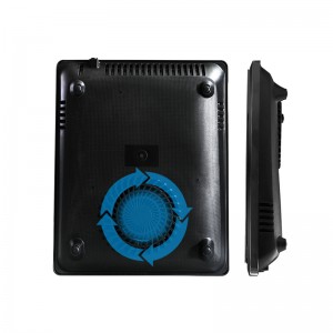 A13 Induzione da bruciatore singolo Cook da incasso ultrasottile, potenza a 8 livelli e controllo della temperatura con pannello in vetro lucidonero