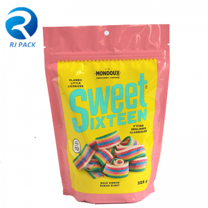 Design personalizzato di alta qualità Stand Up Sacchetti per le caramelle