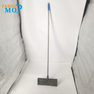 Jason di alta qualità in alluminio mop in microfibra in acciaio inox asta di acciaio inox allungato la pulizia del pavimento