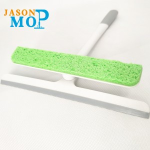 Gommiera per finestre domestiche, pulitore di finestre multifungina, terzetto per finestre per pavimento in vetro porta doccia con manico