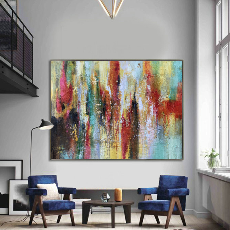 Abstract Hotel Decoration Home Decor Wall Modern Wall Art Canvas Pittura a olio immagine su tela soggiorno