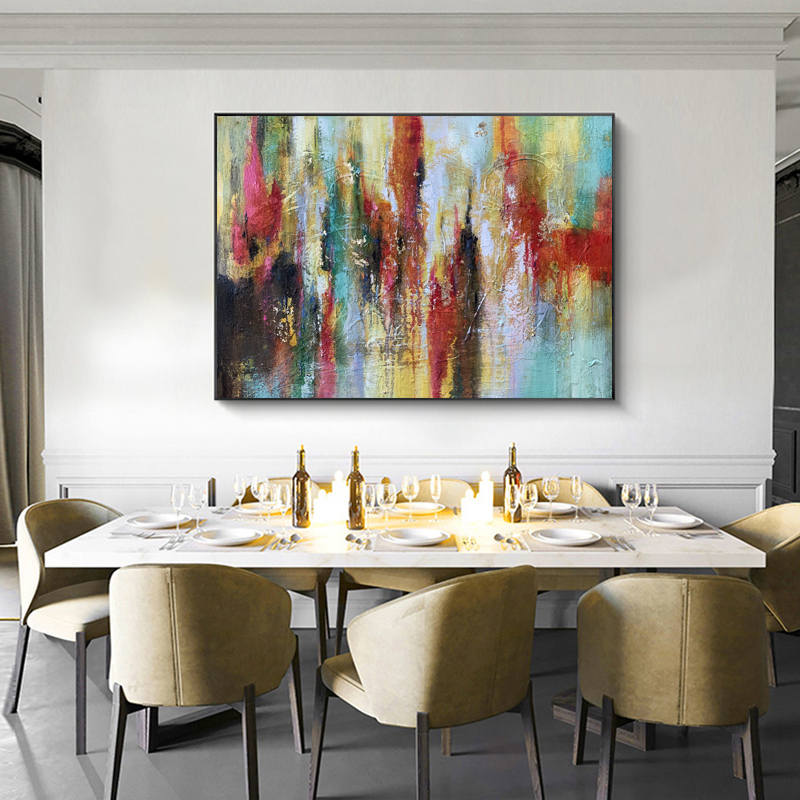 Abstract Hotel Decoration Home Decor Wall Modern Wall Art Canvas Pittura a olio immagine su tela soggiorno