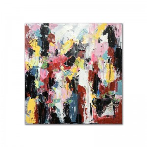 Commercio all\'ingrosso della fabbrica Costom colorato costom dipinto a mano Pittura acrilica della parete Decorazione astratta Olio di tela dell\'opera d\'arte per il salotto