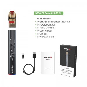 Iweycco Ghost Vape 650mAh 12W Pod Kit Sigaretta elettronica Sigaretta 2ml Vaporizzatore per cartuccia per te