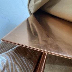 Piastra di rame rosso