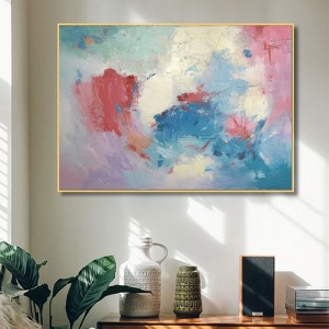 Moderno dipinto a mano acrilico creativo con cornice arte murale di arte astratta su tela