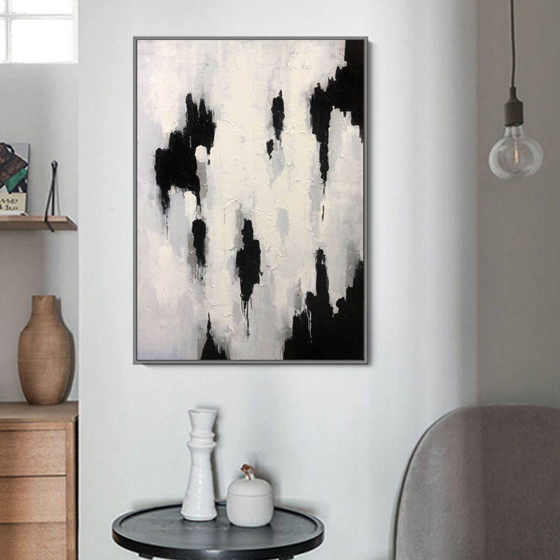 Muro di arte contemporanea fatta a mano appesa la pittura ad olio astratta su tela per la decorazione dell'ufficio domestico