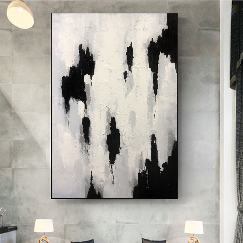 Muro di arte contemporanea fatta a mano appesa la pittura ad olio astratta su tela per la decorazione dell'ufficio domestico