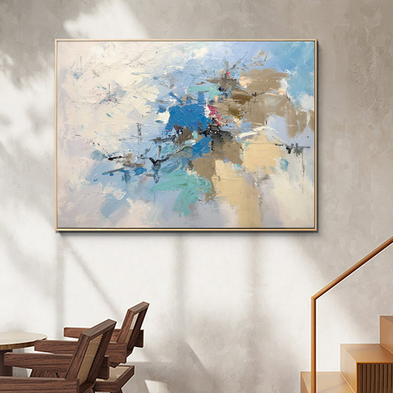All'ingrosso astratto decorazione dell'hotel decorazione della casa decorazione della parete moderna arte della parete di tela pittura a olio di tela