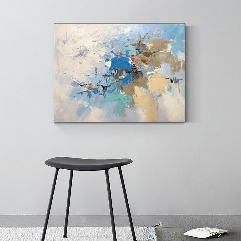 All'ingrosso astratto decorazione dell'hotel decorazione della casa decorazione della parete moderna arte della parete di tela pittura a olio di tela